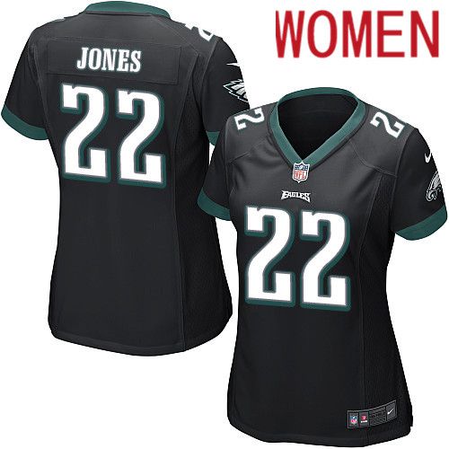 Women Philadelphia Eagles #22 Sidney Jones Nike Black Game NFL Jersey